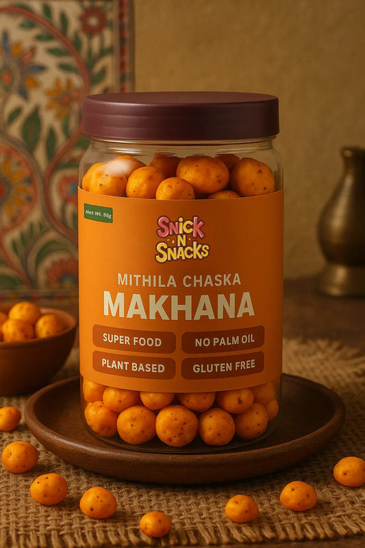 Mithila Chaska | Superfood Makhana Snack by SnickNSnacks (55g Jar Pack)