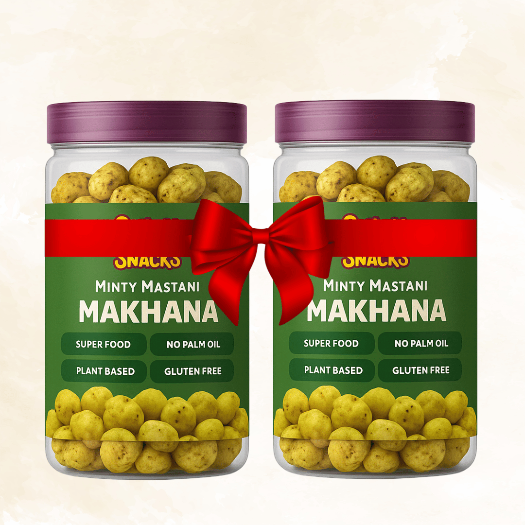 Minty Mastani | Superfood Makhana Snack by SnickNSnacks (55g Jar Pack)